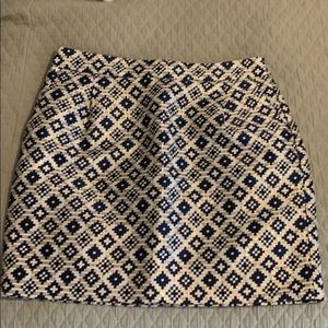 J. Crew Patterned Mini Skirt - NWOT